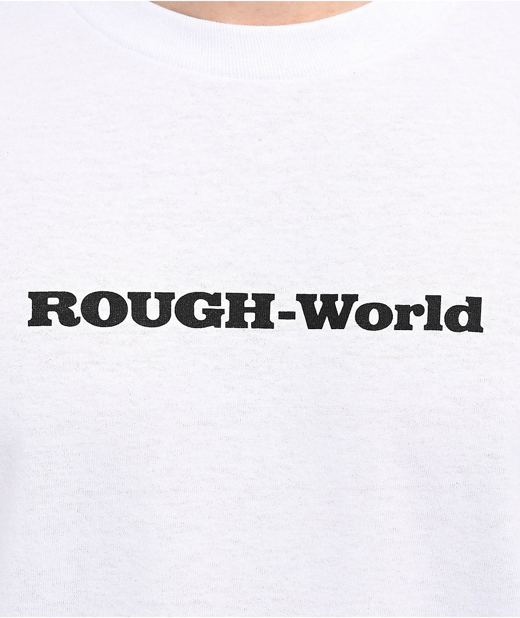 Rough World One Car Long Sleeve White T-Shirt