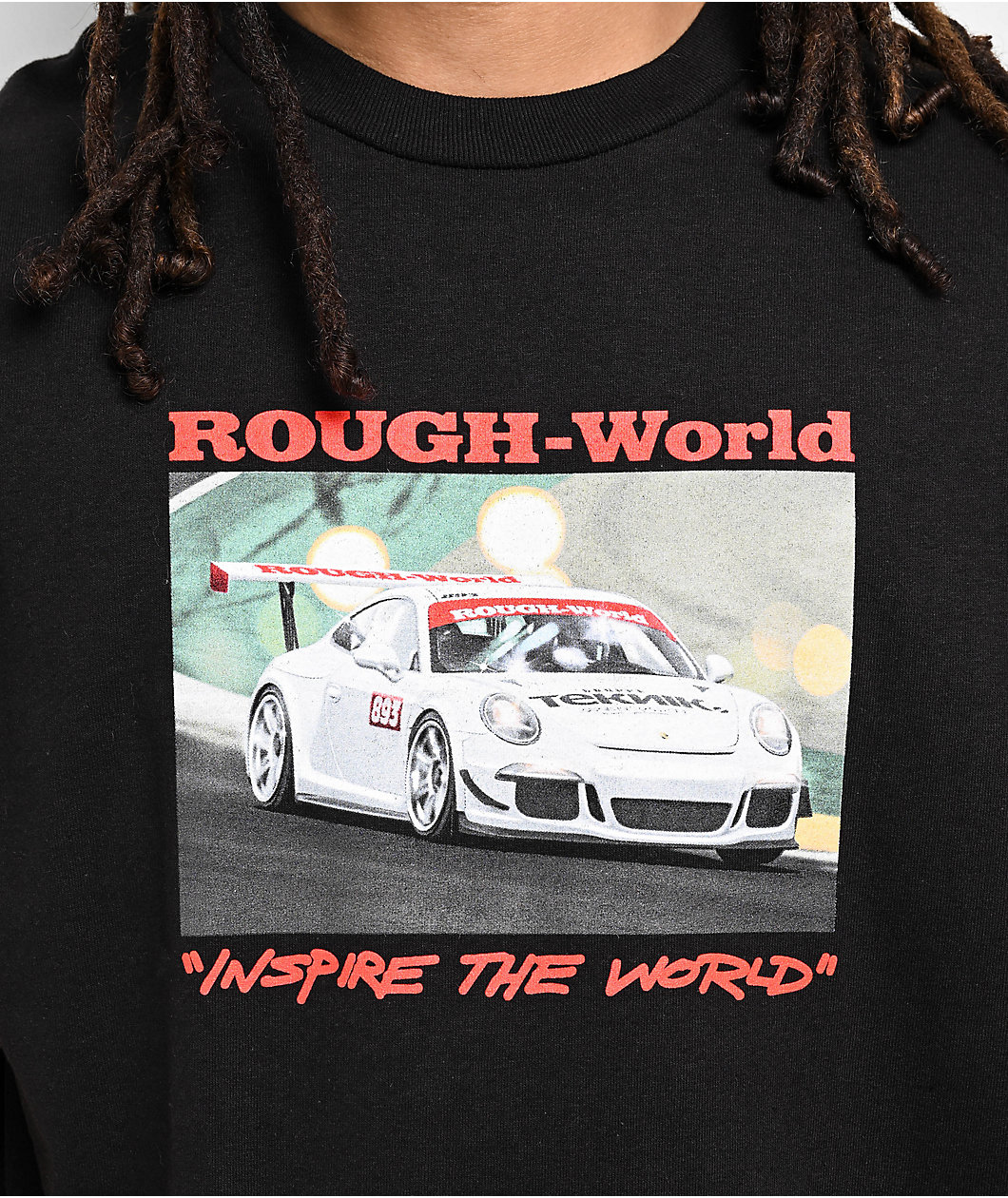 Rough World Track Sport Black T-Shirt