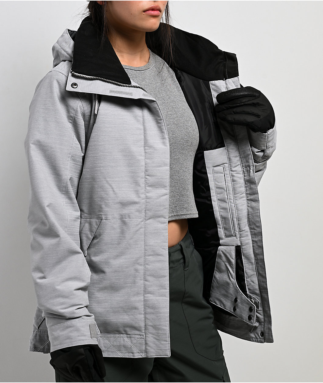 Roxy Billie Heather Grey 10K Snowboard Jacket
