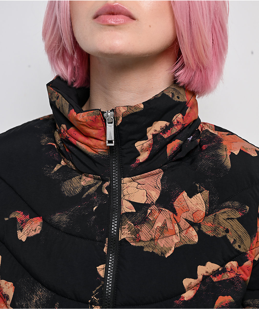 Roxy Christal Rose Garden Puffer Jacket