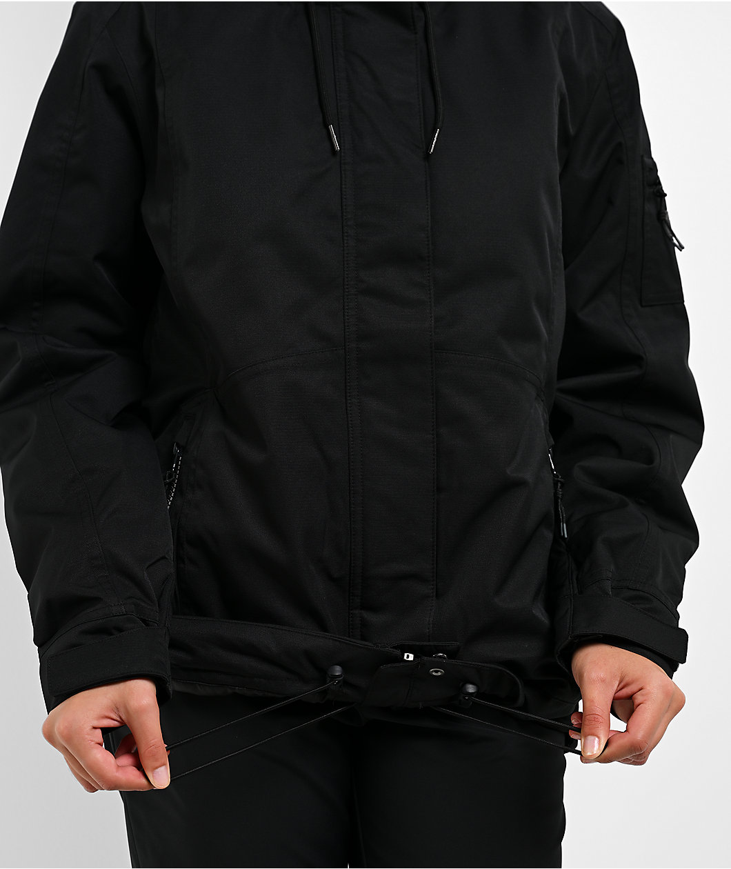 Roxy Meade Faux Fur Black 10K Snowboard Jacket