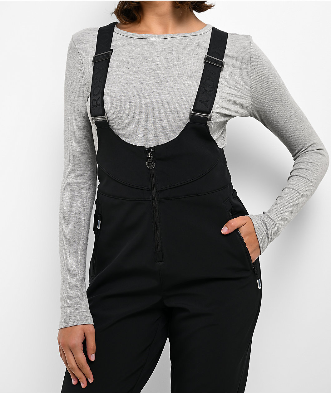 Roxy Summit Black 15K Bib Snowboard Pants