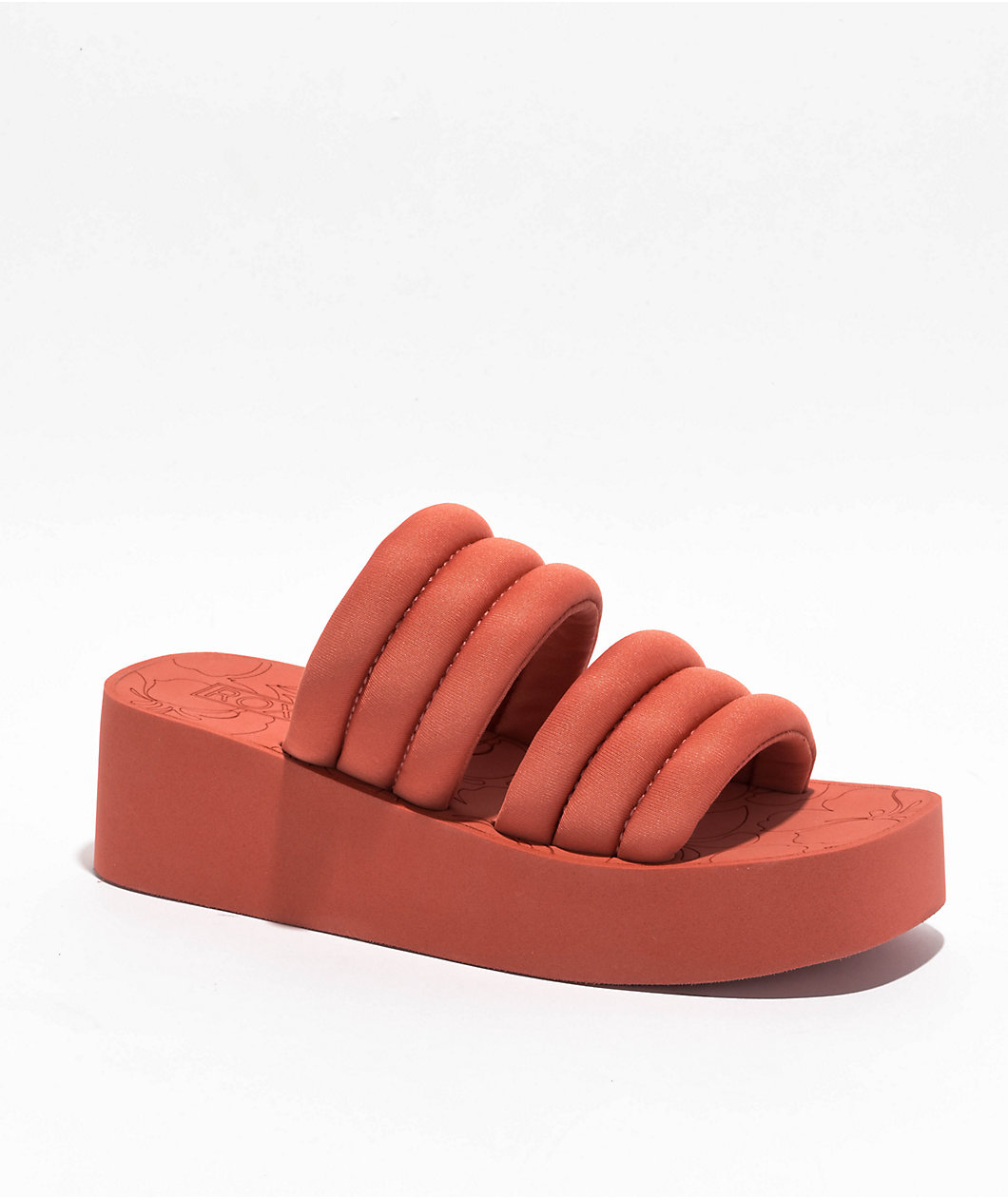 Roxy Totally Tubular Rust Slide Sandals