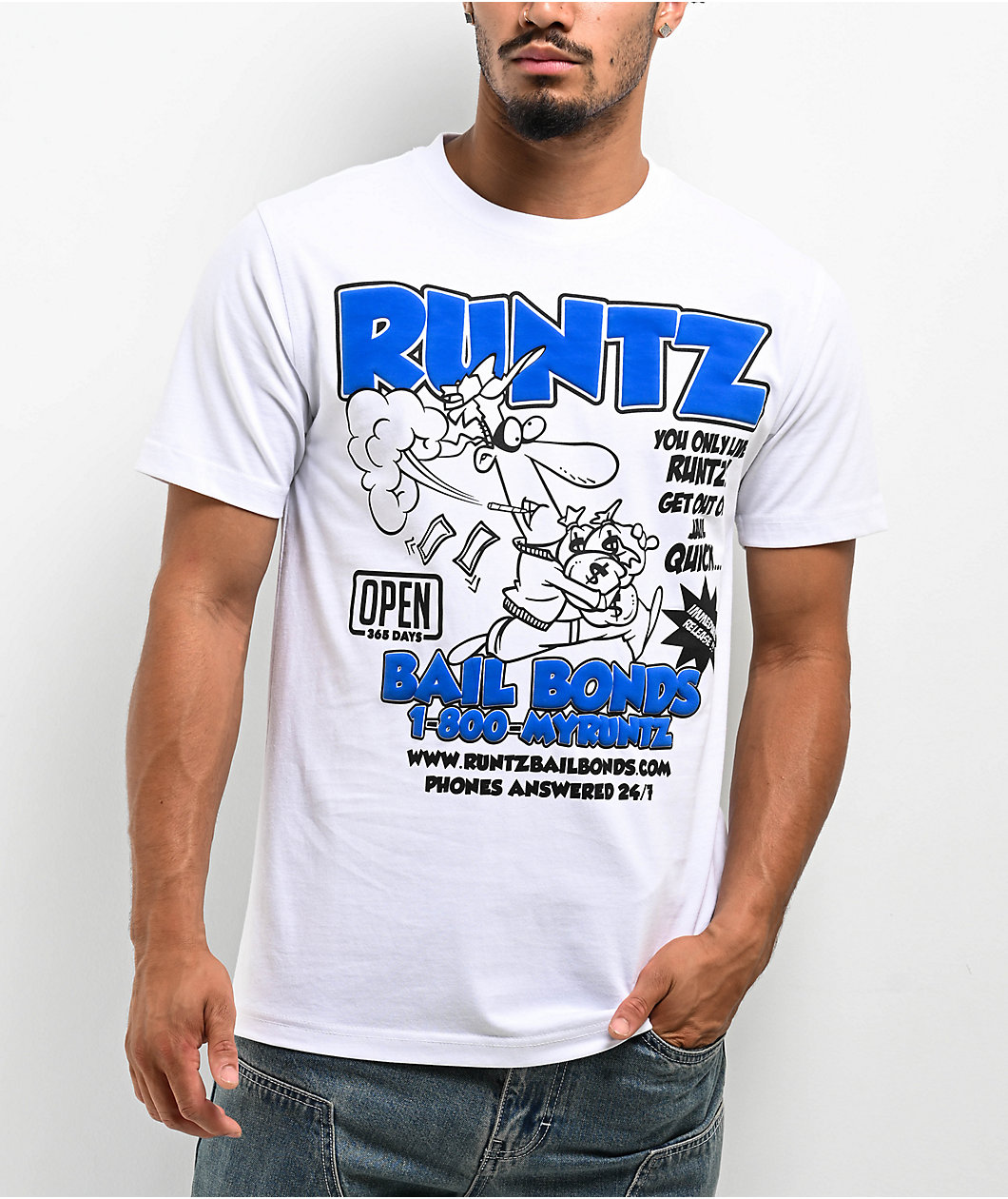 Runtz Bail Bonds White T-Shirt