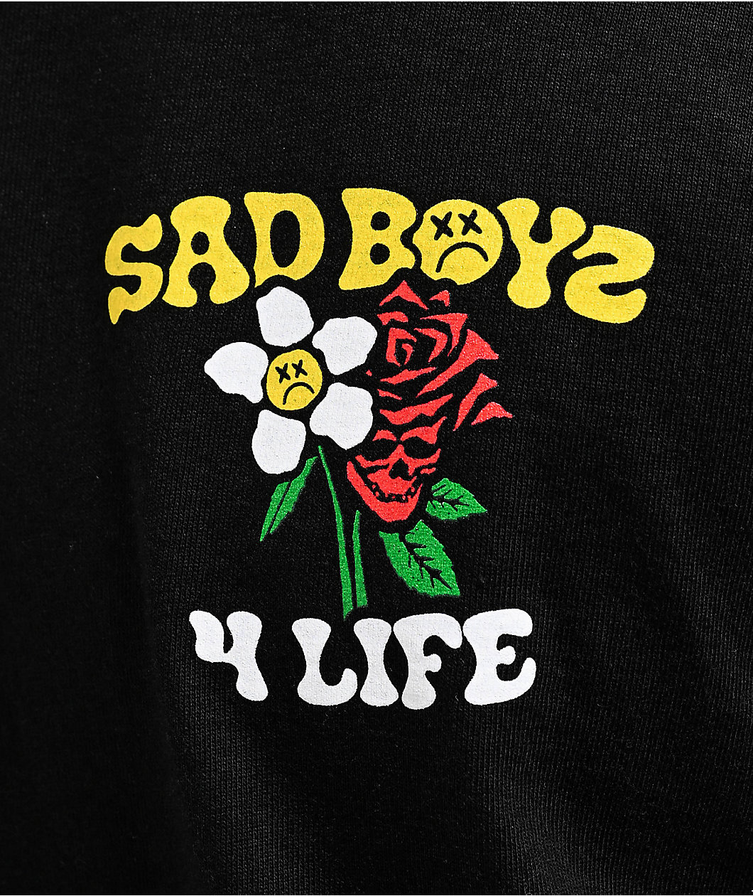 SAD BOYZ by Junior H 4 Life Black Long Sleeve T-Shirt