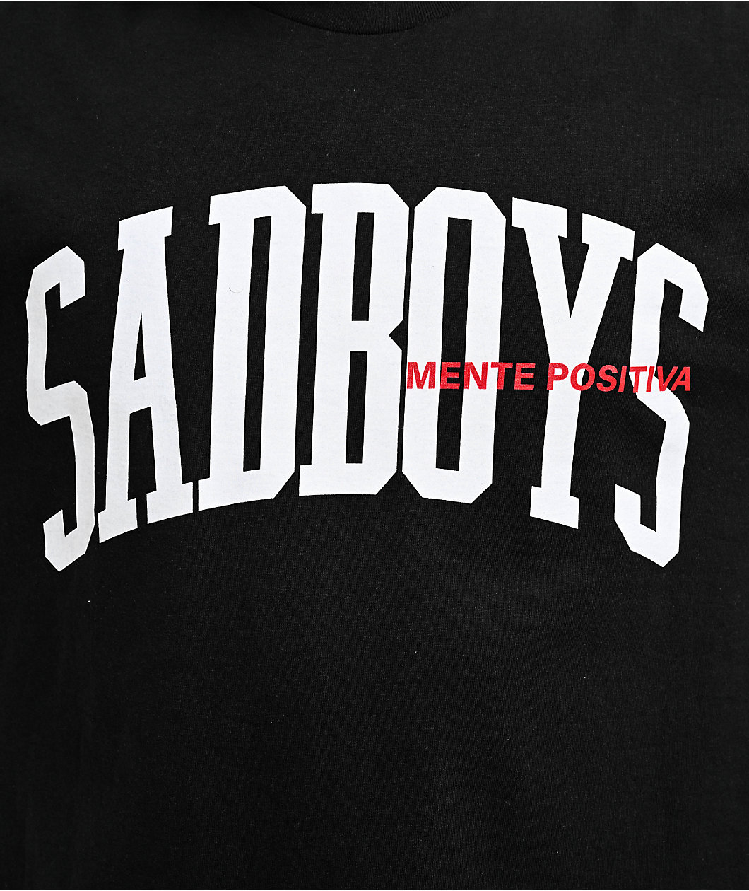 SAD BOYZ by Junior H Black Frown T-Shirt