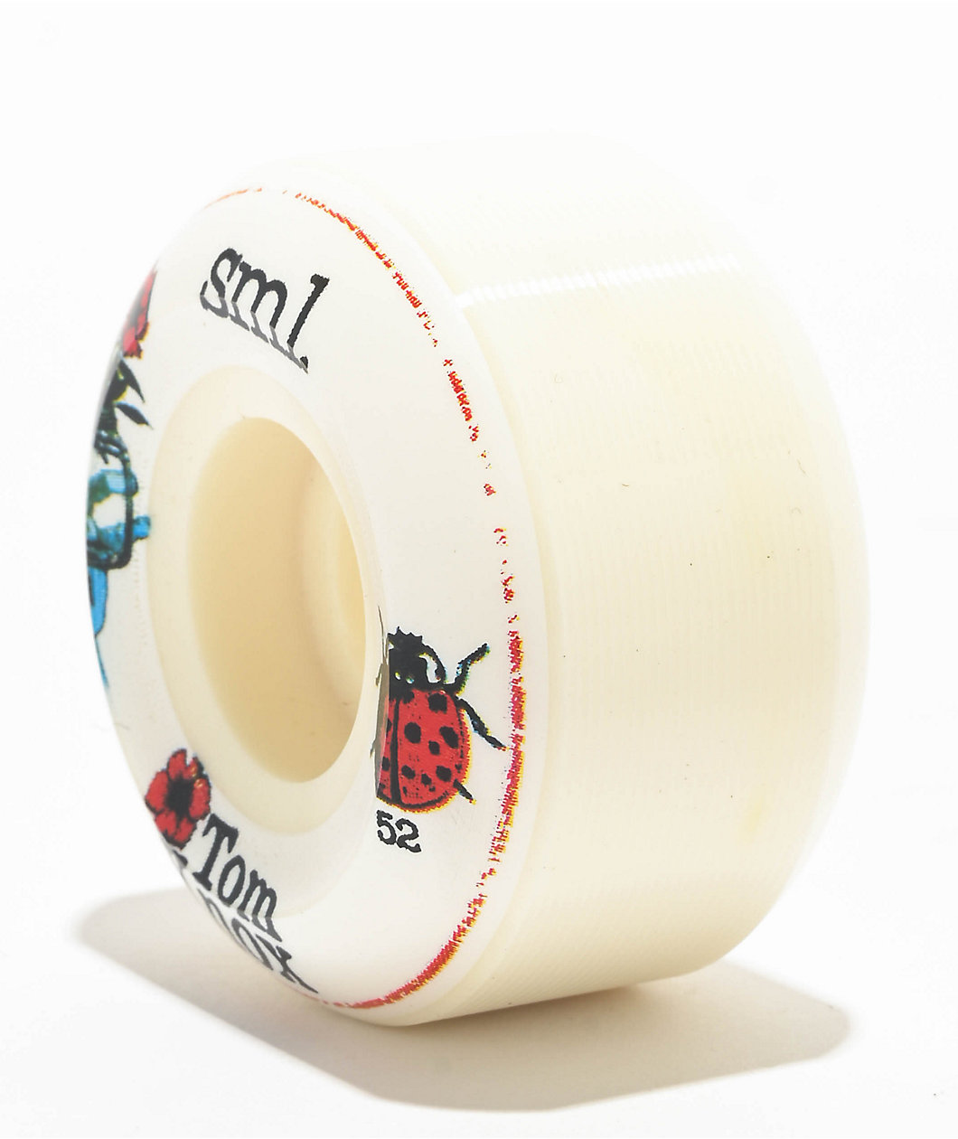 SML. Lucidity Series Knox 52mm 99a V Cut White Skateboard Wheels