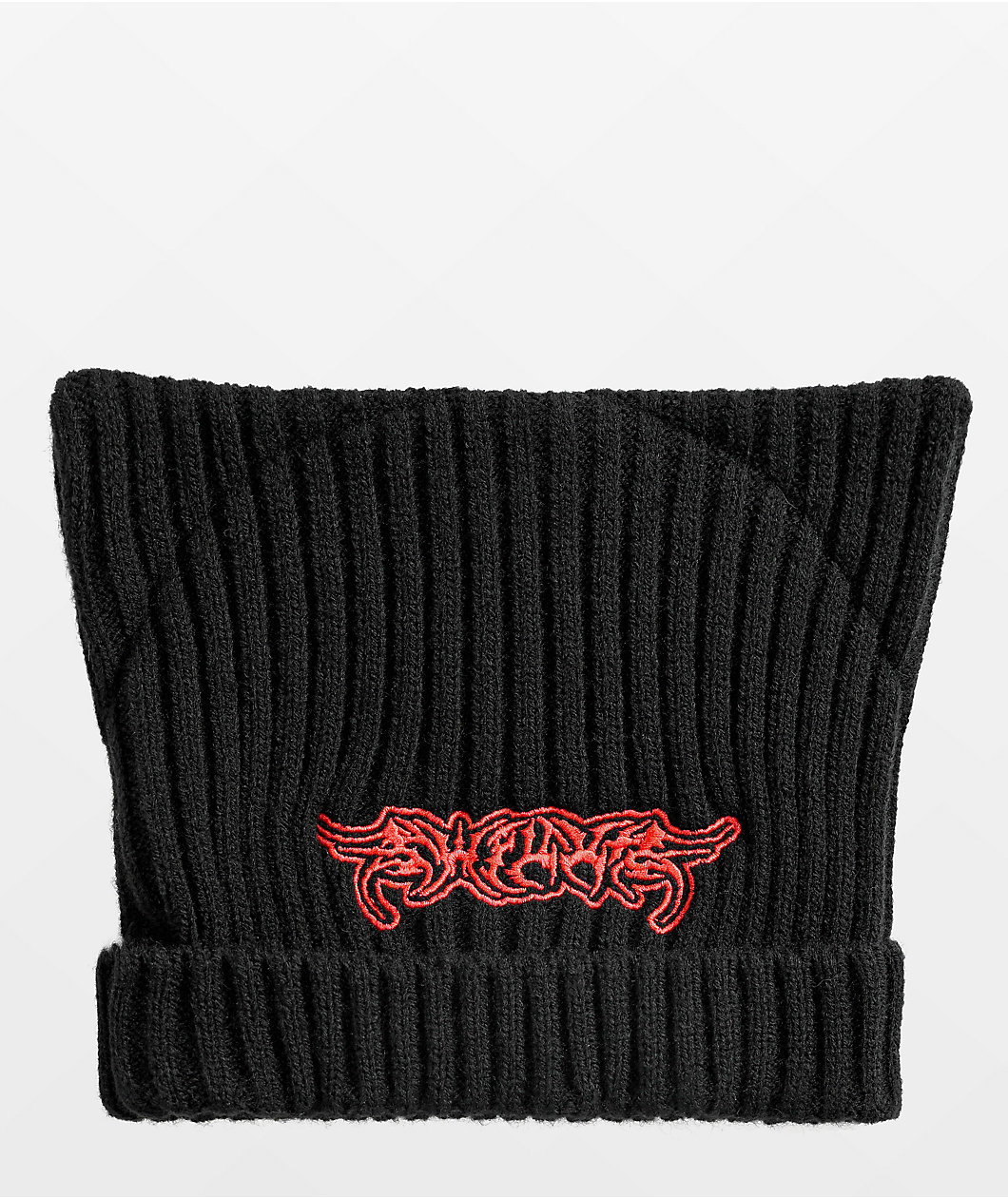 SWIXXZ Cat Ear Fold Black Beanie