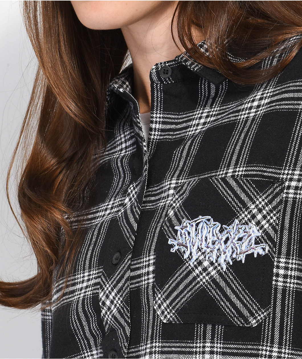 SWIXXZ Chrome Black & White Flannel Shirt