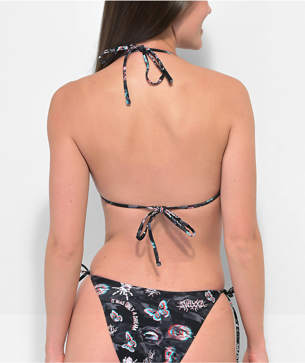 SWIXXZ Chrome Black Triangle Bikini Top