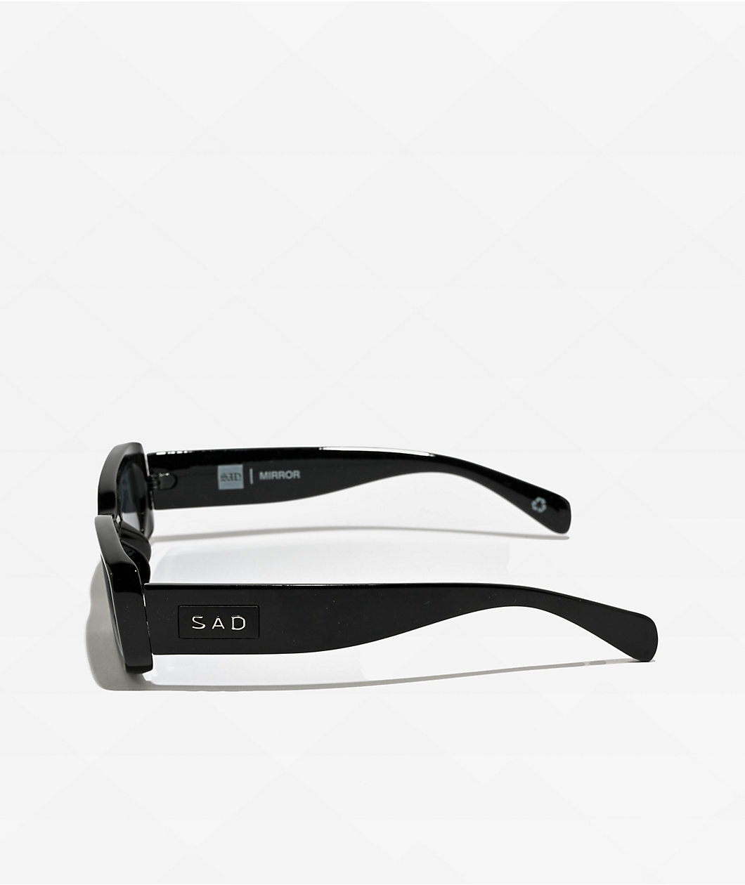 Sad Eyewear Mirror Black Gloss Sunglasses