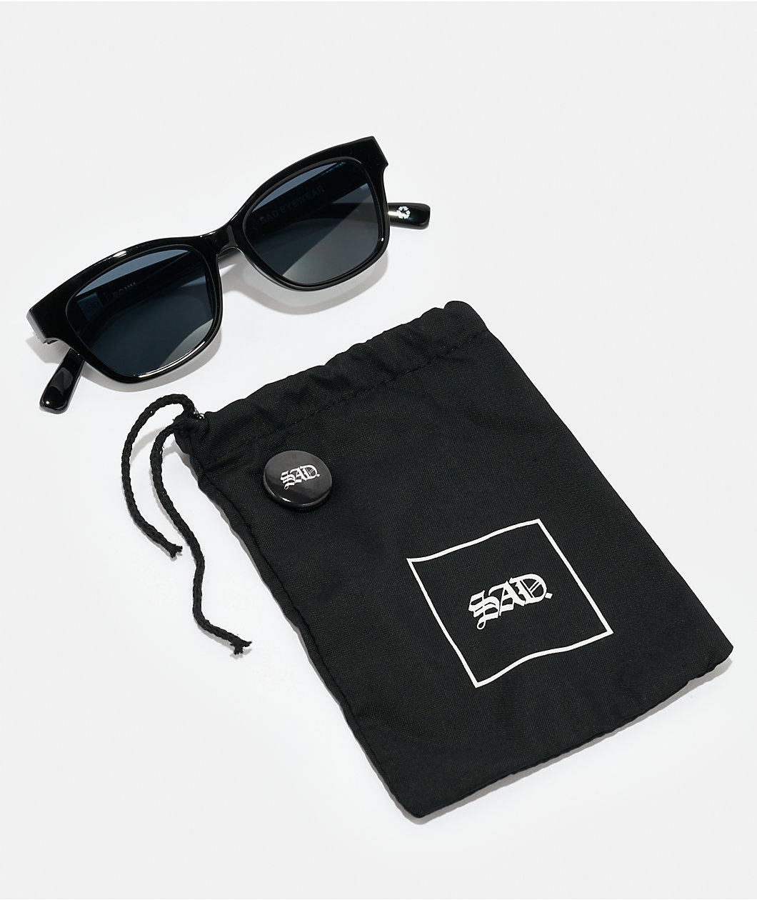 Sad Eyewear Pony Black Gloss Sunglasses