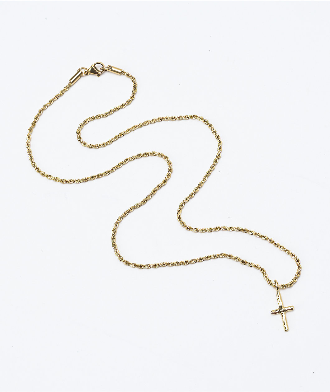Saint Midas Ancient Cross 20" Gold Necklace