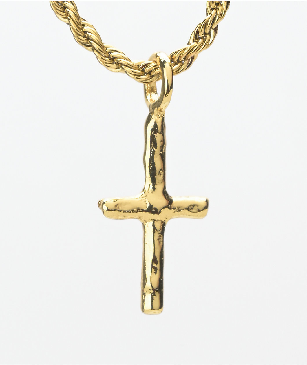 Saint Midas Ancient Cross 20" Gold Necklace