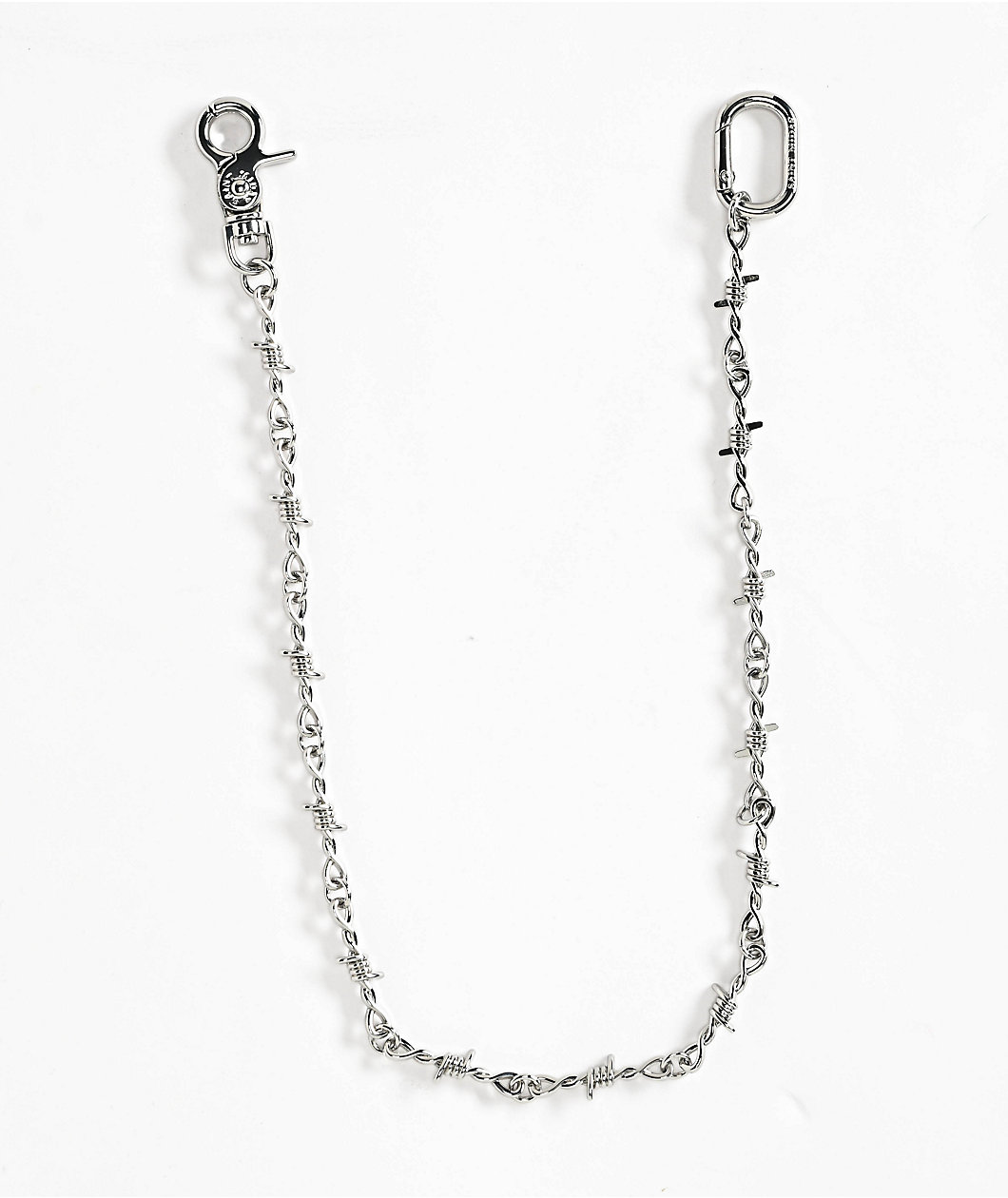 Saint Midas Barbed Wire Silver Pocket Chain