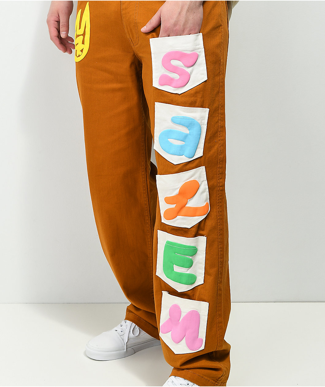 Salem7 Brown Pocket Pants