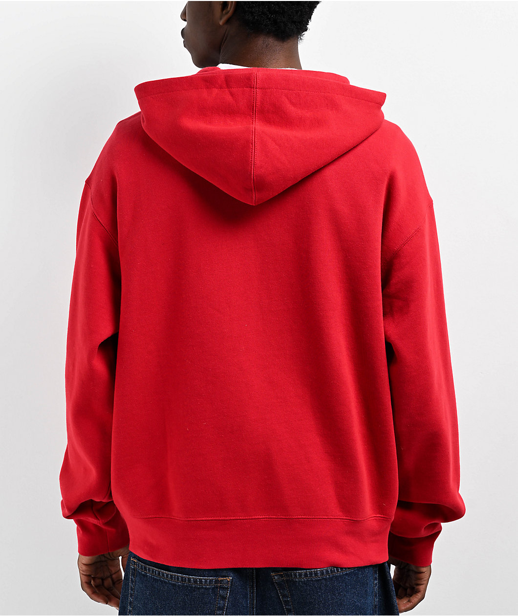 Salem7 Duality Red Zip Hoodie