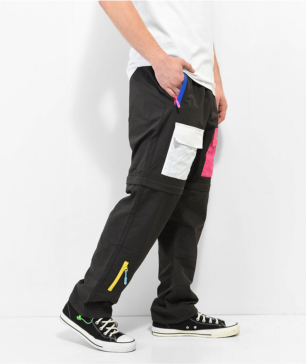 Salem7 Utility Convertible Grey Cargo Pants