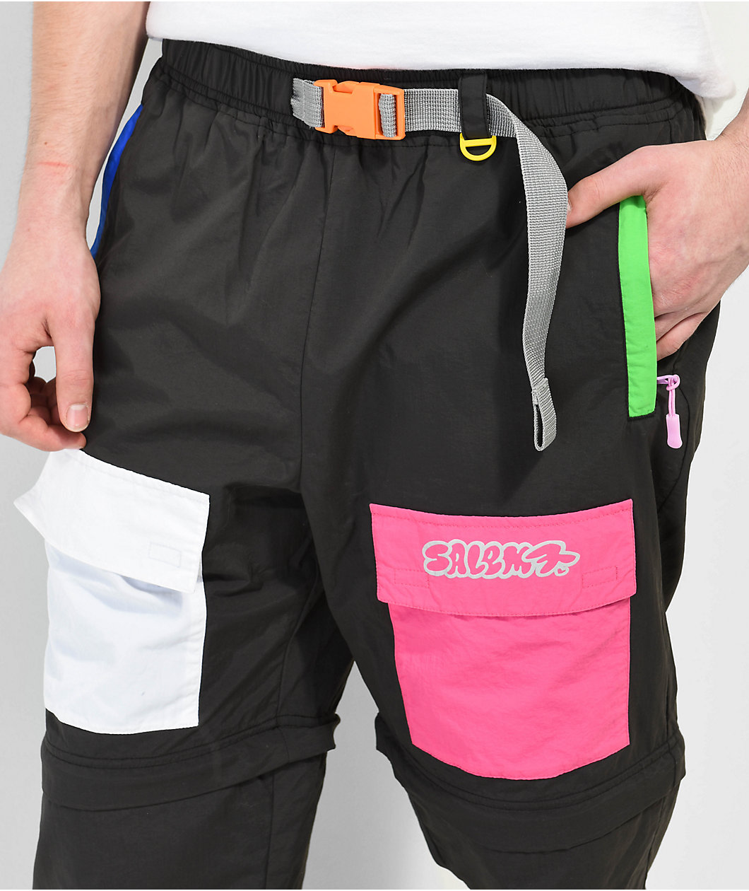 Salem7 Utility Convertible Grey Cargo Pants