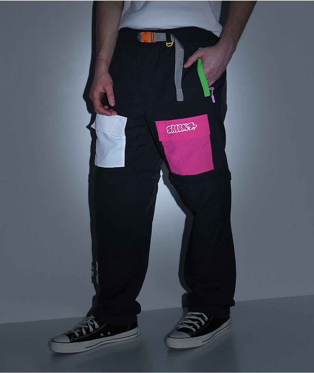 Salem7 Utility Convertible Grey Cargo Pants