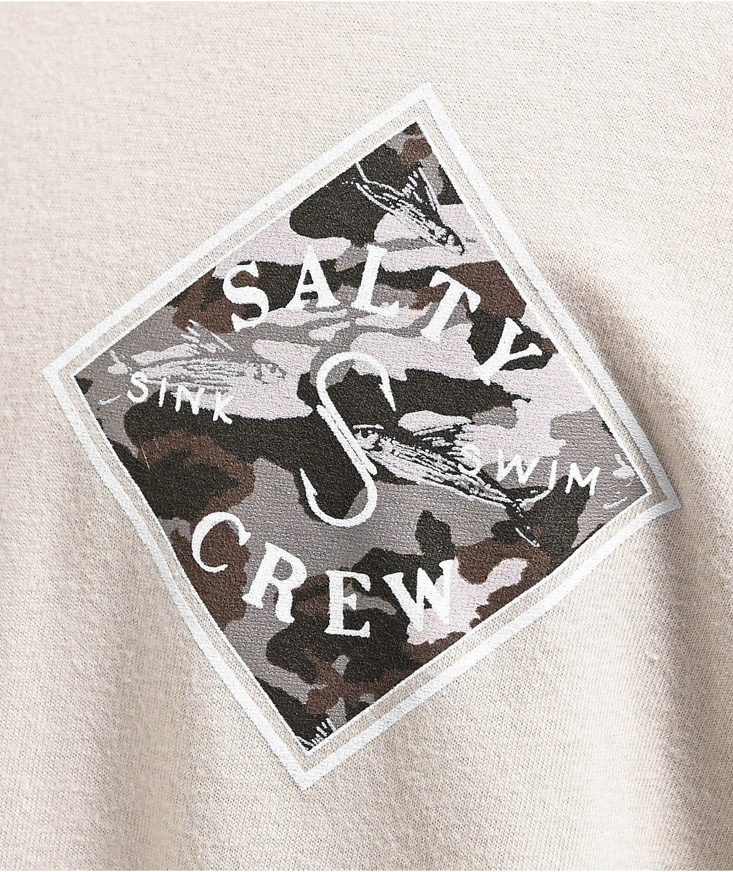 Salty Crew Camo Fill Bone T-Shirt