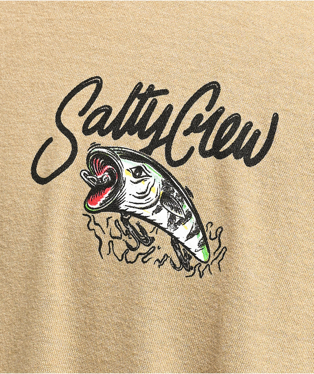 Salty Crew Castoff Khaki T-Shirt