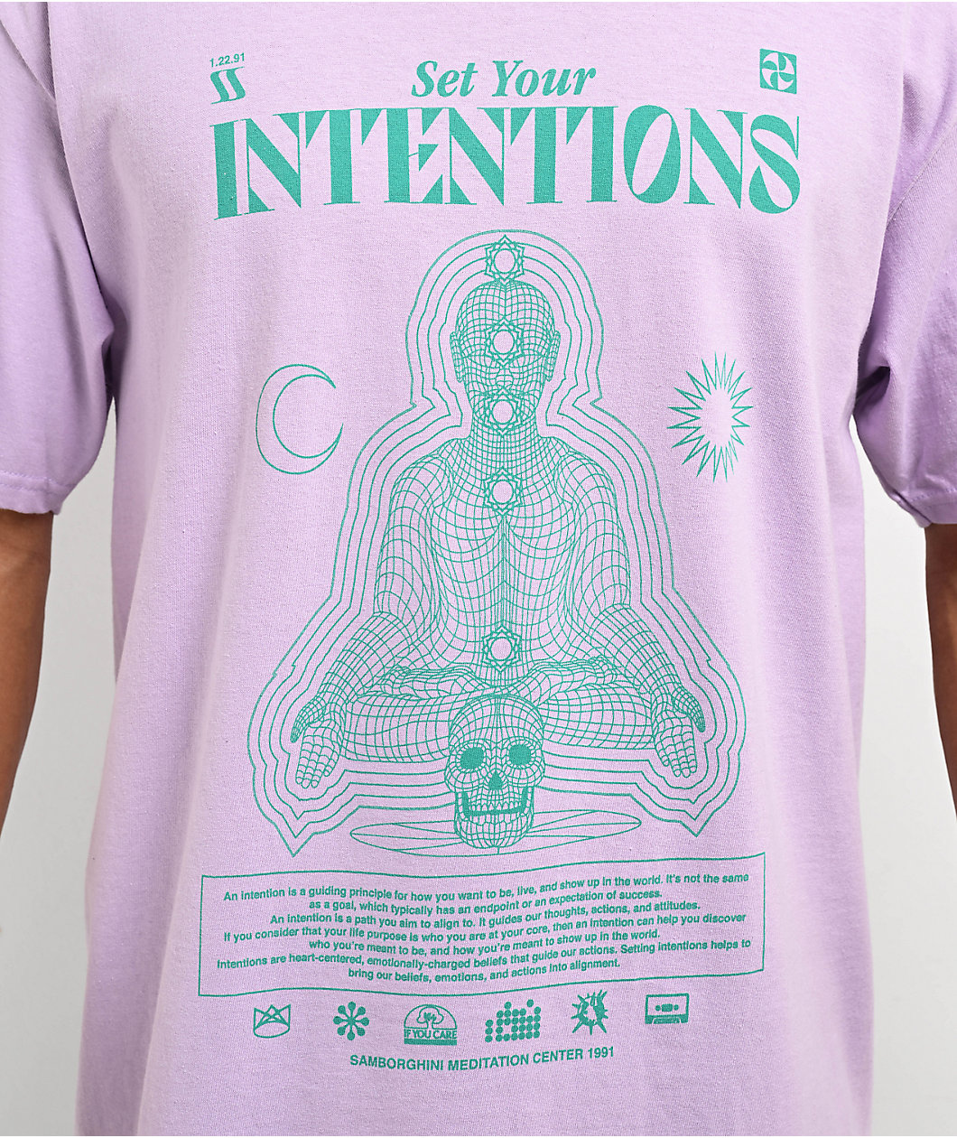 Samborghini Set Your Intentions Purple T-Shirt