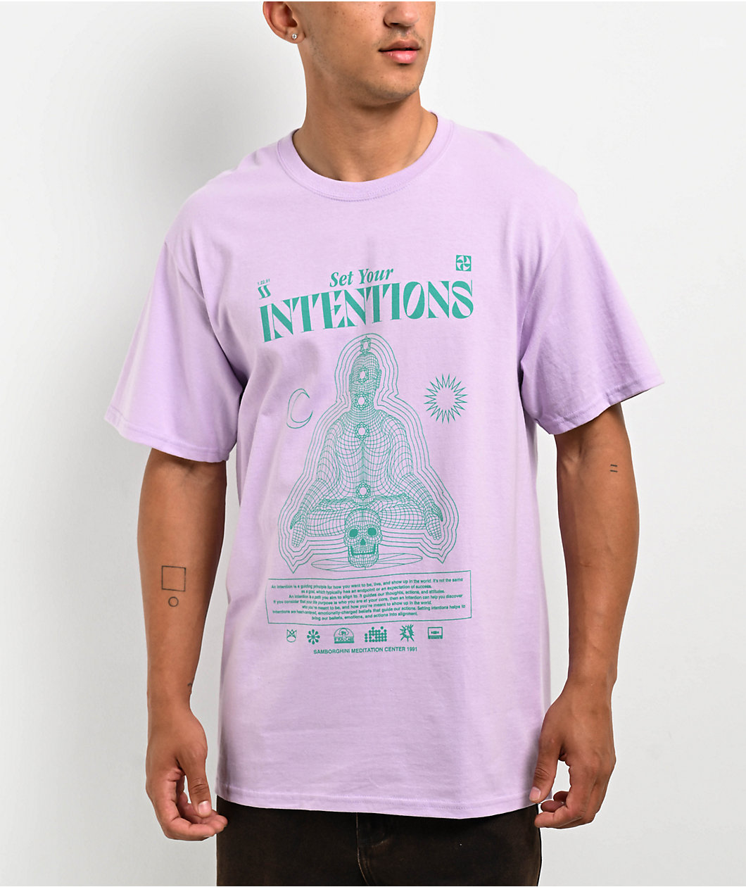 Samborghini Set Your Intentions Purple T-Shirt