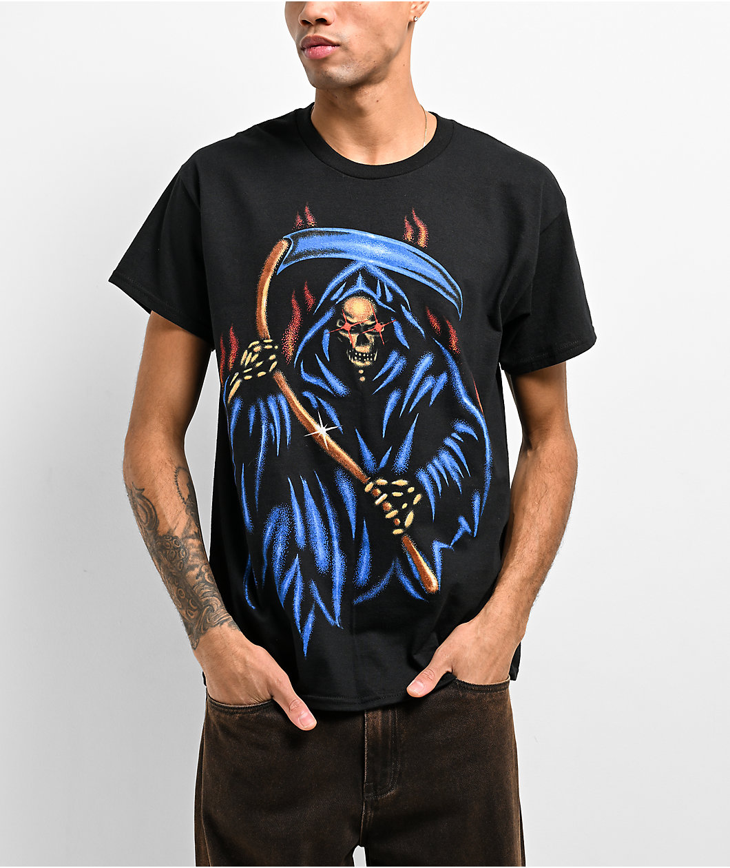 Samborghini Velvet Reaper Black T-Shirt