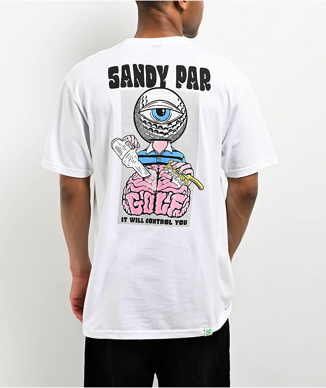 Sandy Par Golf Wash White T-Shirt