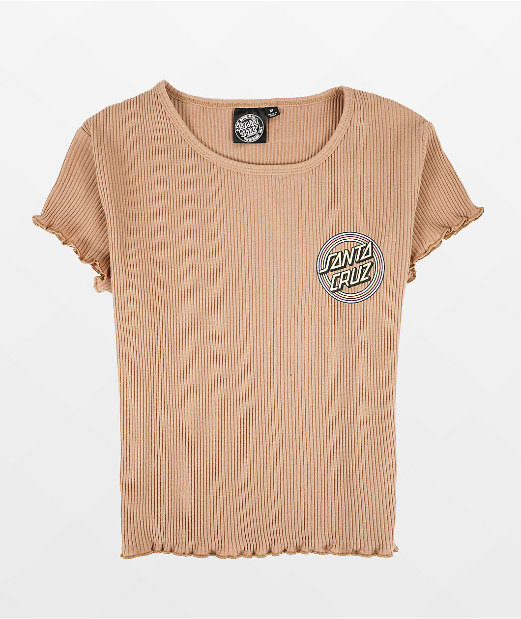 Santa Cruz Bow Dot Coffee Crop T-Shirt