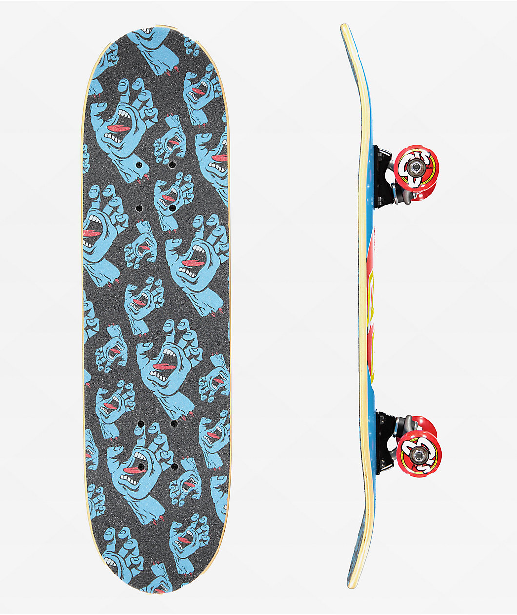 Santa Cruz Classic Dot 7.25" Blue Micro Skateboard Complete