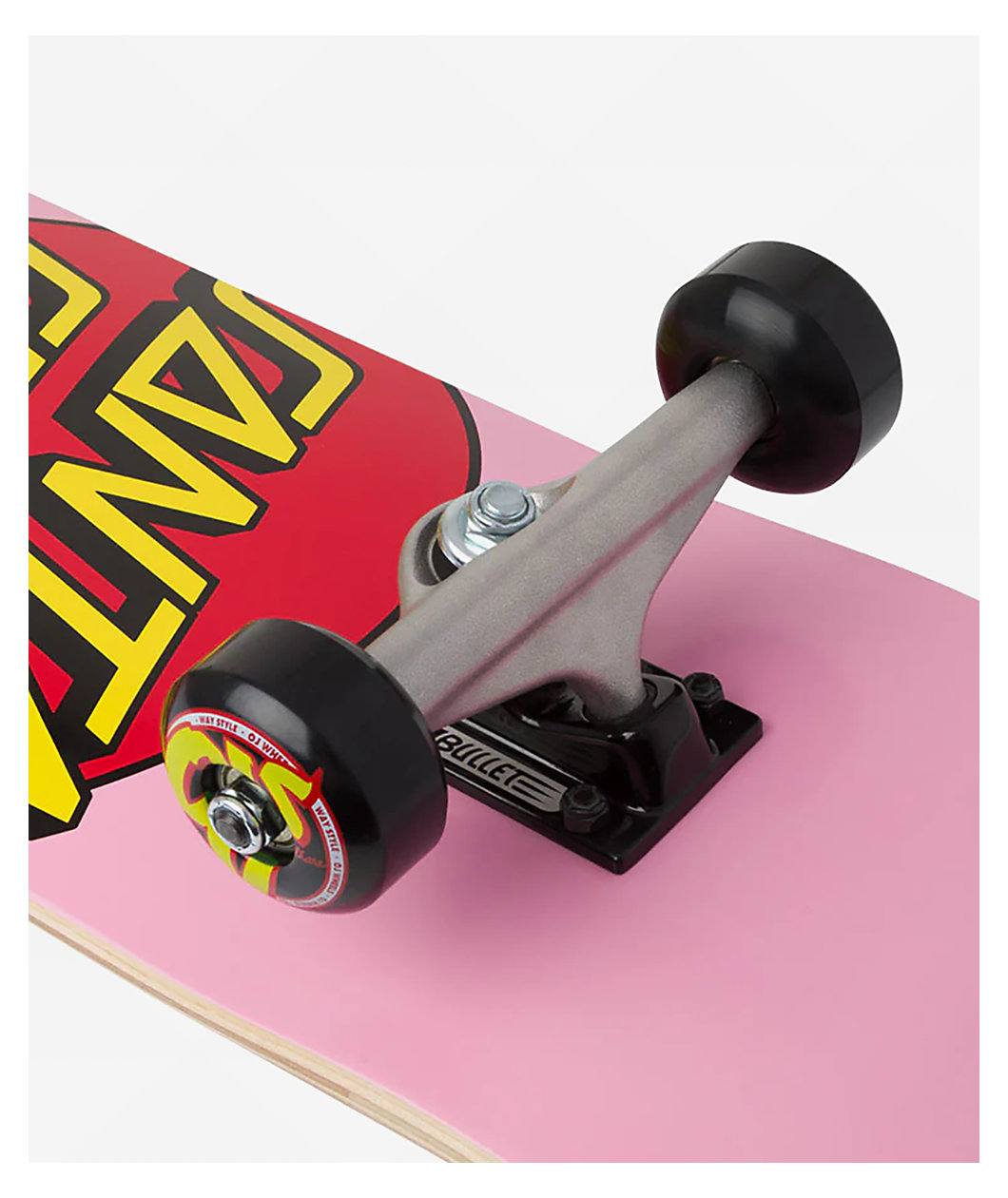 Santa Cruz Classic Dot 7.5" Pink Micro Skateboard Complete