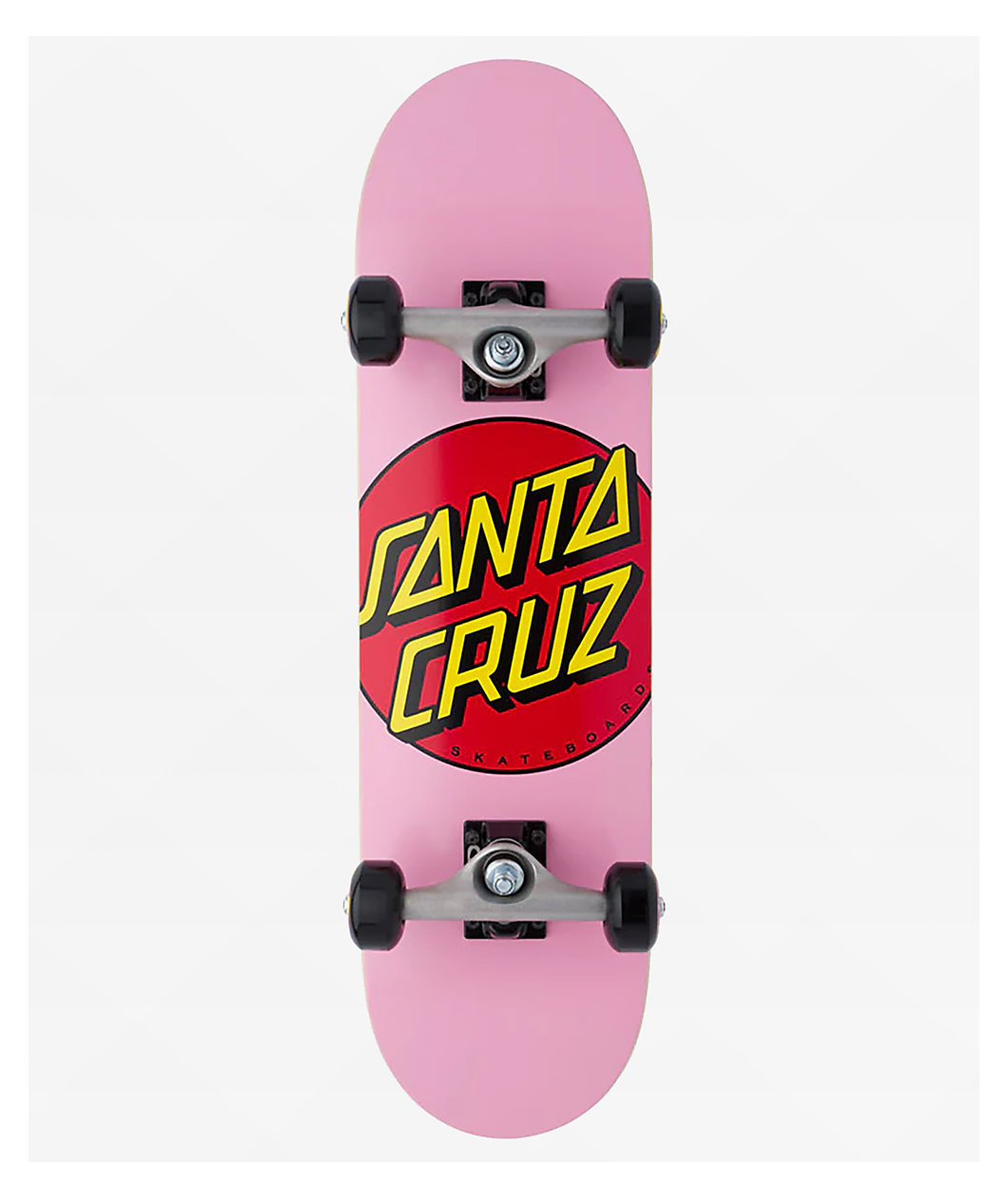 Santa Cruz Classic Dot 7.5" Pink Micro Skateboard Complete