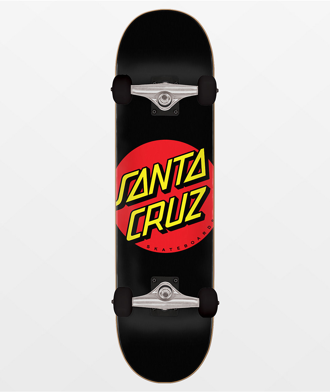 Santa Cruz Classic Dot 8.0" Black Skateboard Complete