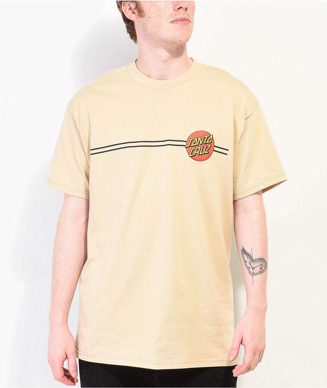 Santa Cruz Classic Dot Sand T-Shirt
