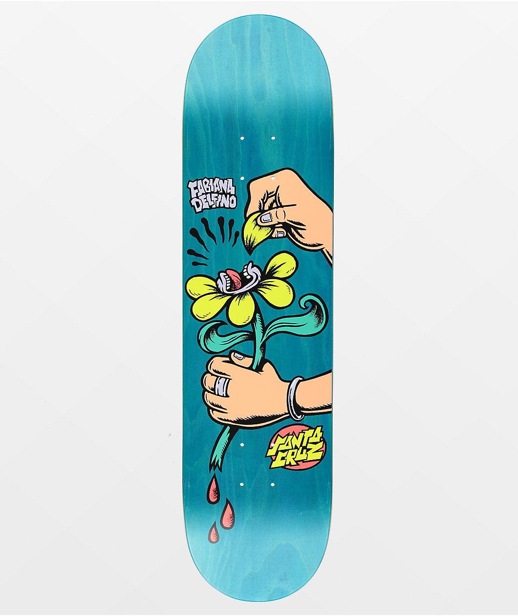Santa Cruz Delfino Love Me Not 8.0" Skateboard Deck