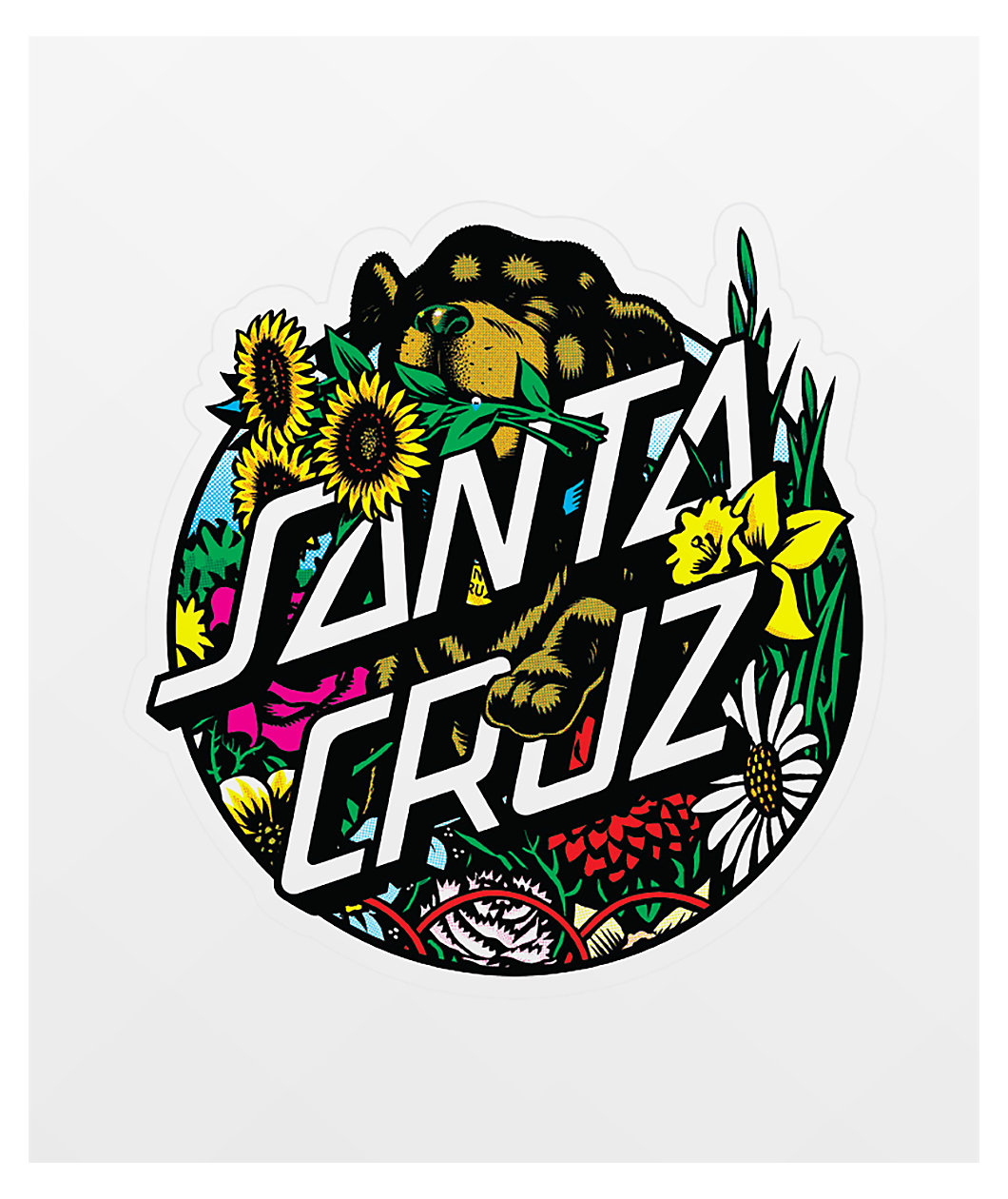 Santa Cruz Dressen Pup Dot Sticker