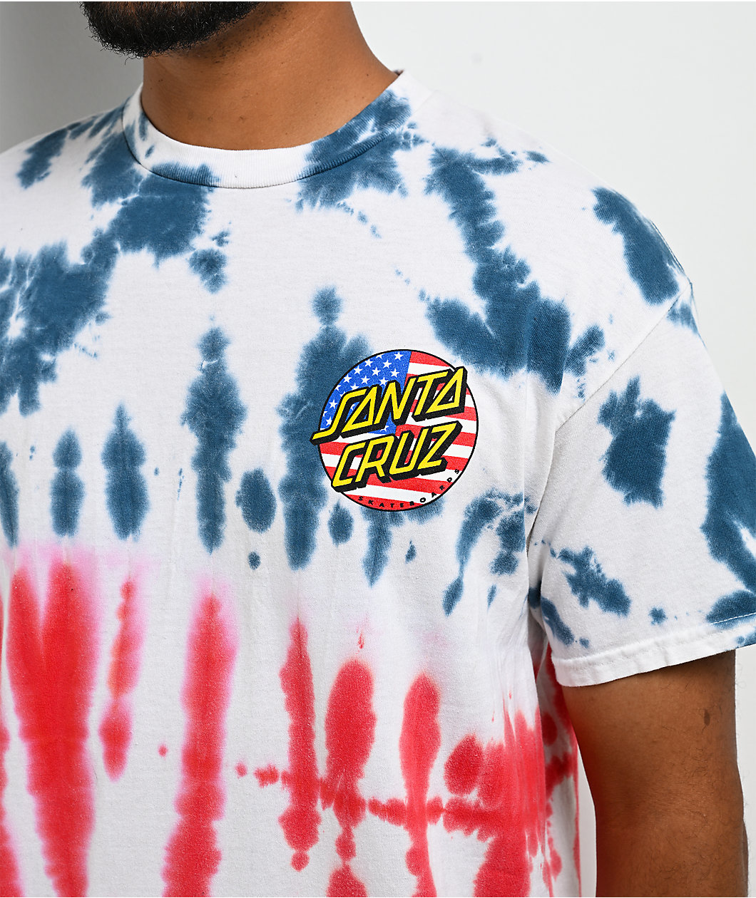 Santa Cruz July 4th Tie Dye T-Shirt