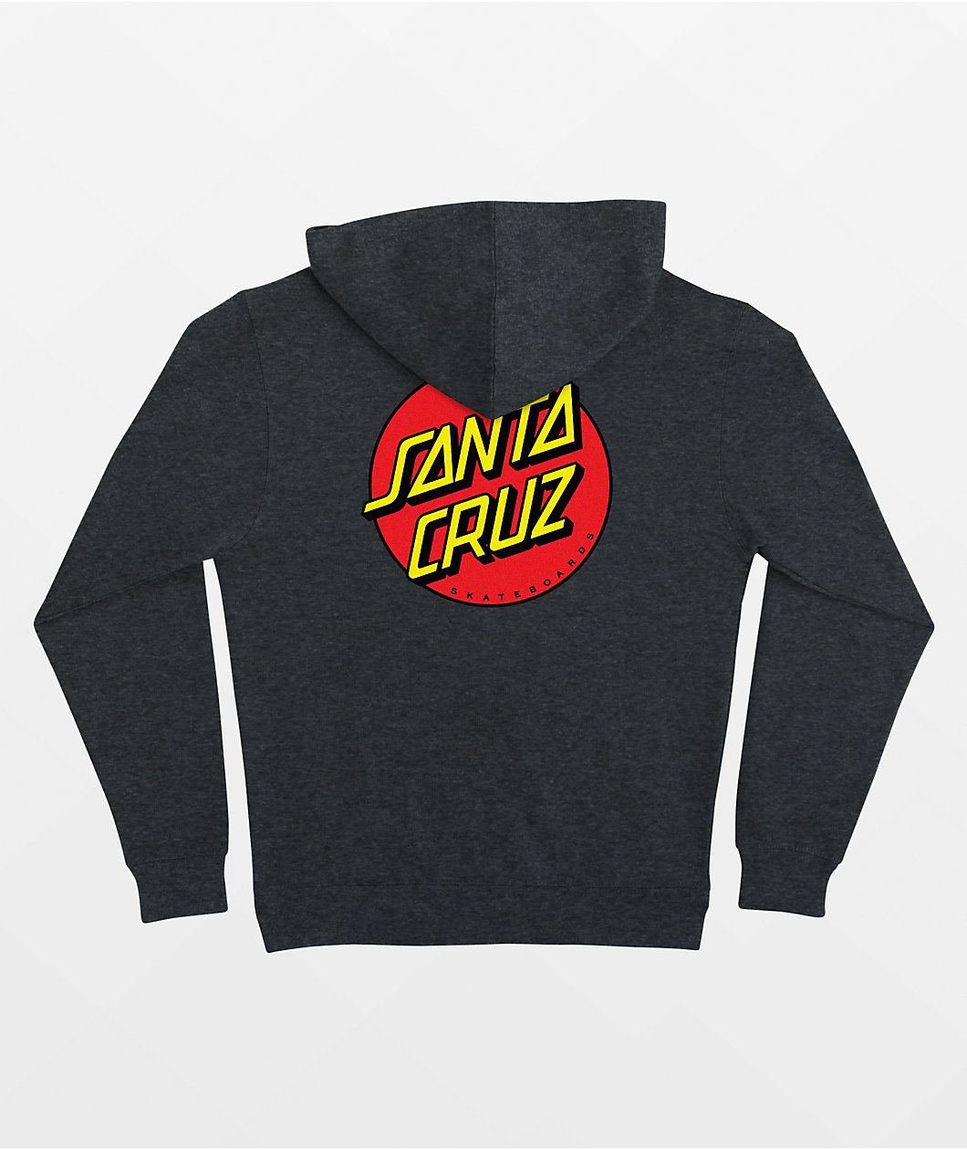 Santa Cruz Kids Classic Dot Charcoal Zip Hoodie