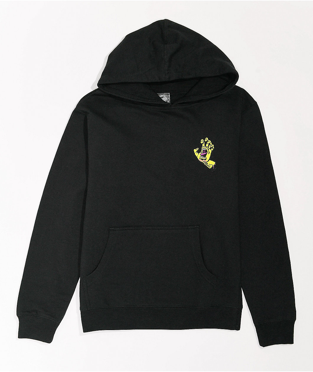 Santa Cruz Kids Screaming Hand Neon Black Hoodie