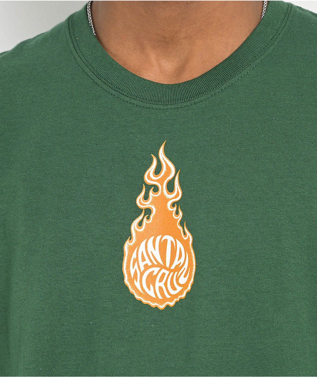 Santa Cruz Mako Fireball Dark Green T-Shirt