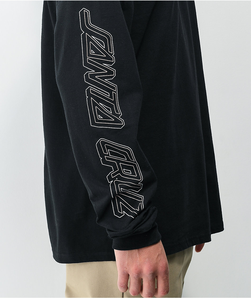 Santa Cruz Moonlight Dot Black Long Sleeve T-Shirt