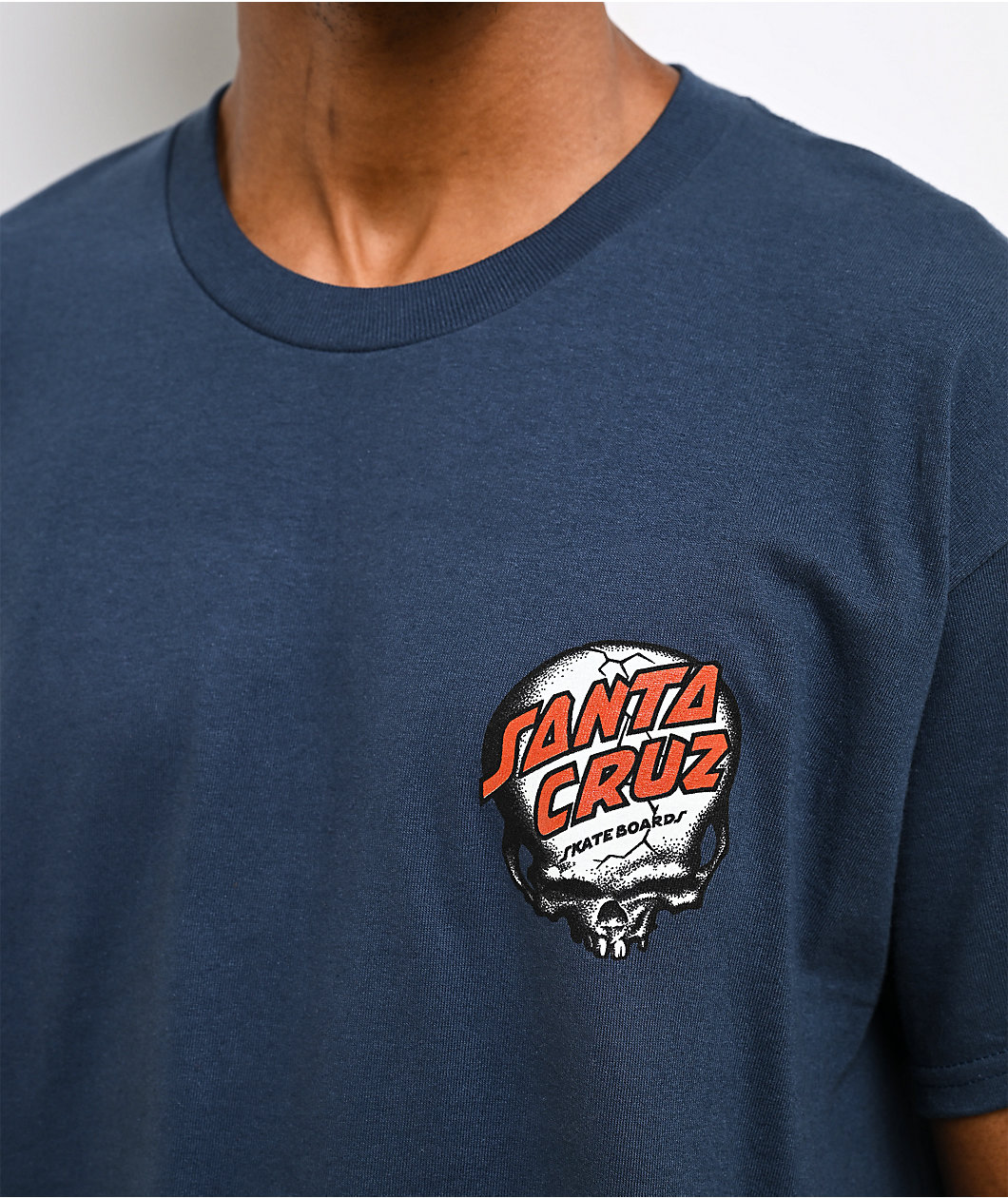 Santa Cruz O'brien Screaming Reaper Blue T-Shirt