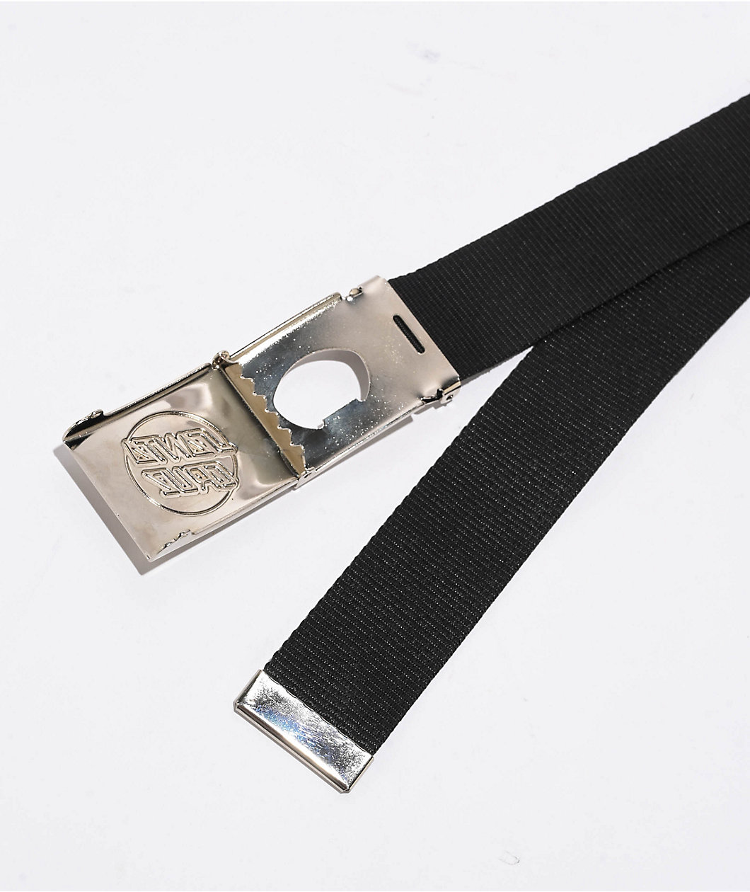 Santa Cruz Opus Dot Black & Silver Web Belt