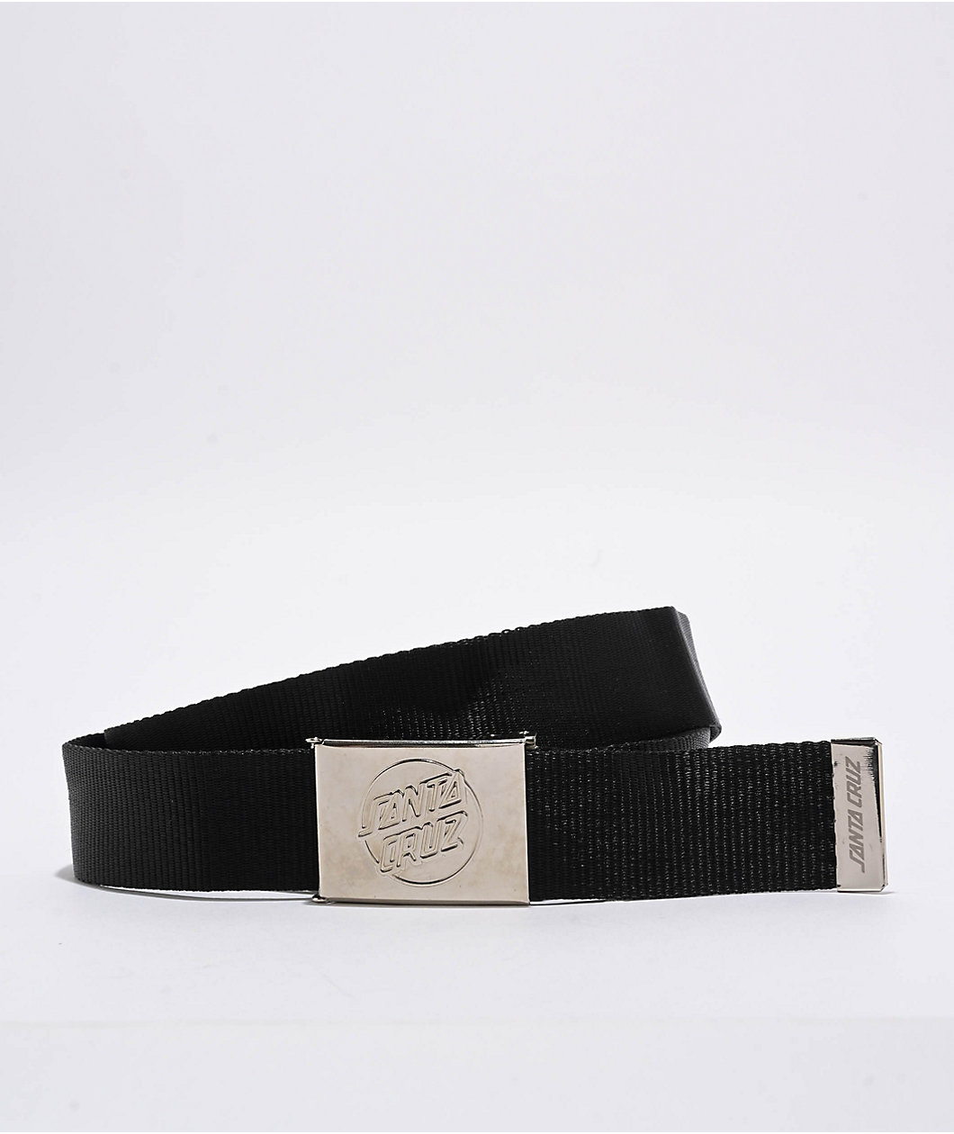 Santa Cruz Opus Dot Black & Silver Web Belt