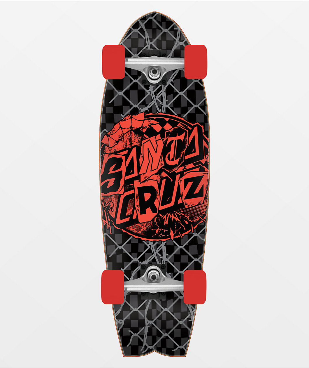 Santa Cruz Pay Off Dot Shark 27.69" Cruiser Skateboard Complete
