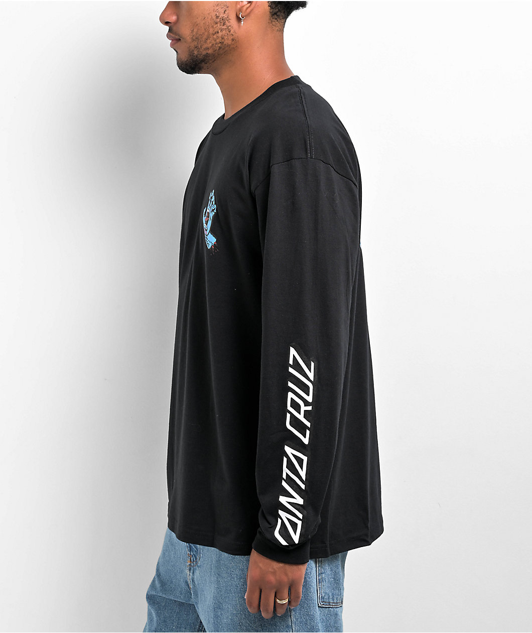 Santa Cruz Screaming Hand Black Long Sleeve T-Shirt