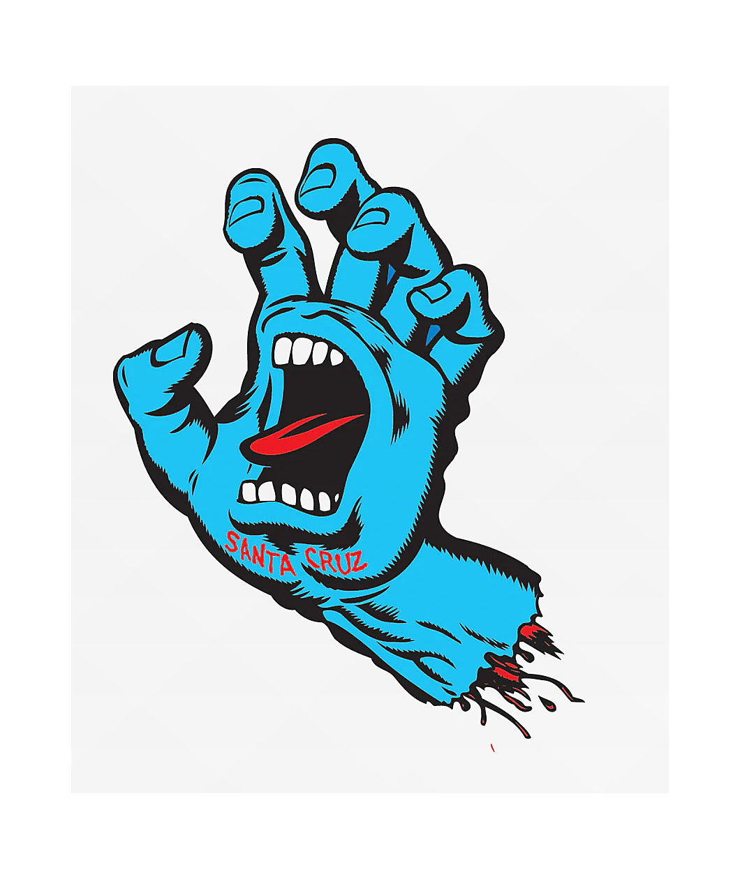 Santa Cruz Screaming Hand Sticker