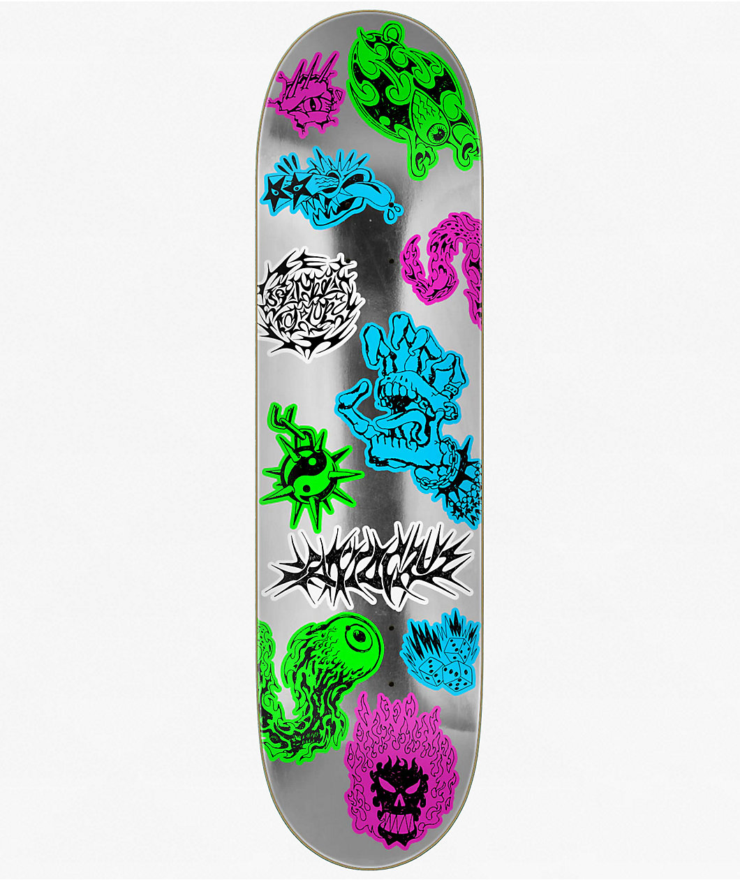 Santa Cruz Scribble Flash FeelBase 8.0" Skateboard Deck